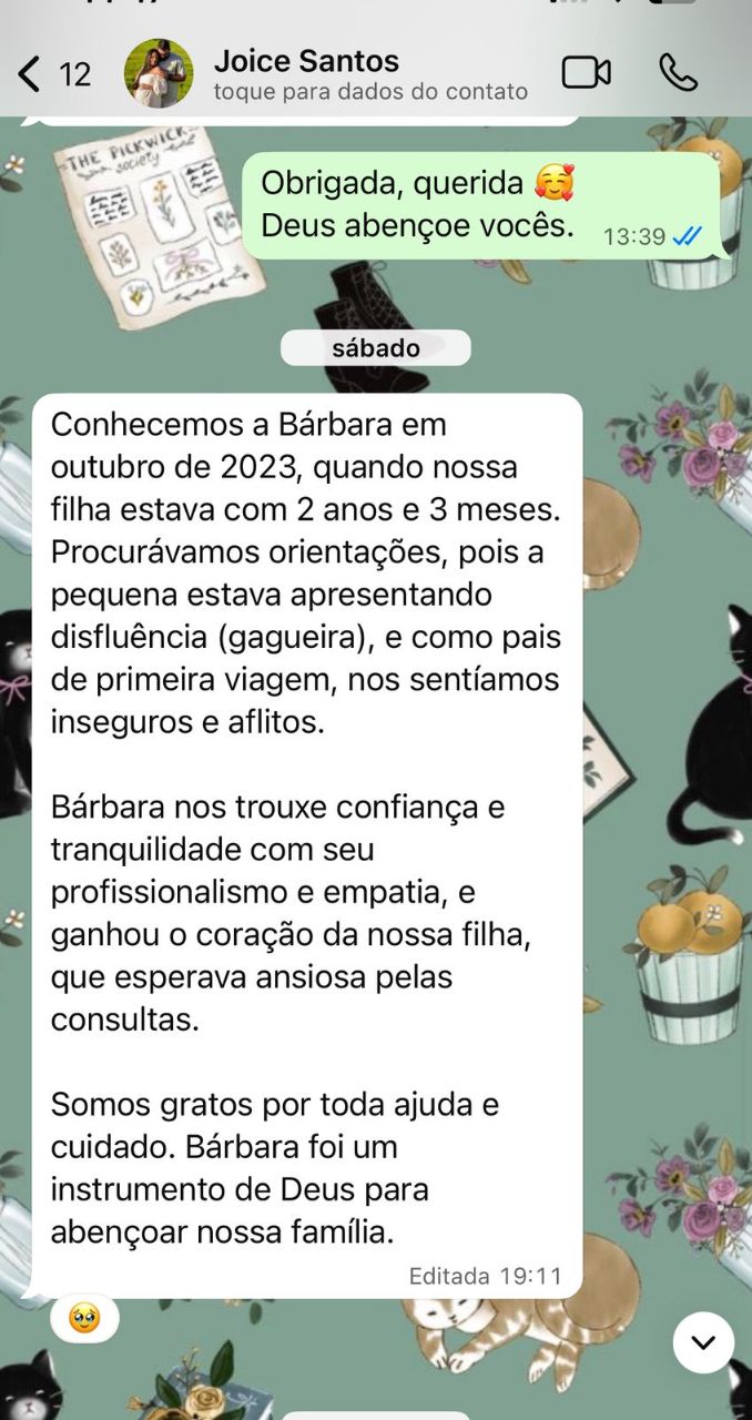Depoimento de Joice, mãe da Jade, 2 anos e 3 meses